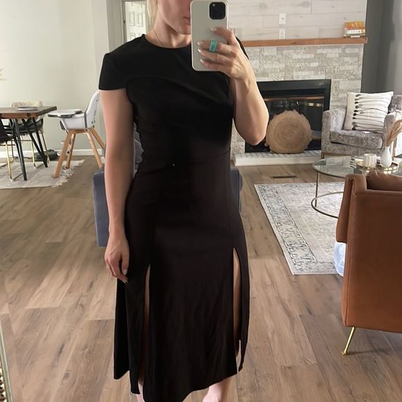 ASOS Black MIDI Dress - Picture 4 of 12